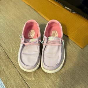 Hey Dude Kids Purple Shimmer Shoes